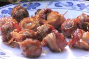 Sweet 'n' Spicy Moink Balls And Bacon Wrapped Corn