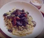 Tagliatelle In Pistachio Pesto With Veggies