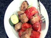 Tailgating Recipe: Sausage And Vegetable Kebabs With Mustard Sauce
