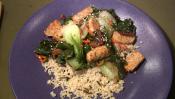 Millet-rice With Stir Fried Tempeh And Vegetables