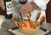 Chicken Satays With Melon Salad Teriyaki Style