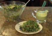 Lettuce And Corn Tex Mex Salad With Cilantro Lime Dressing