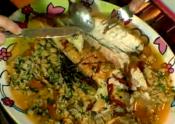 Sauteed Bronzino Fillet With Chickpea Puree
