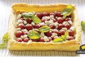 Tomato Basil And Goat Cheese Tart