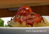 Chardonnay Tomato Basil Salad On Parmigiana Cheese Bowl