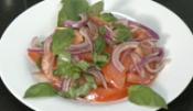 Tomato Onion Basil Salad