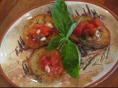 Tomato Basil And Garlic Crostini