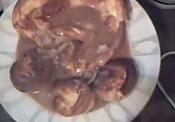 Traditional Yorkshire Pudding With Onion Gravy