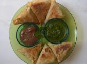 Triangle Samosa With Spring Roll Sheets - Bite Size Samosas - Perfect For Party!