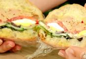 Classic French Pan Bagnat Sandwich