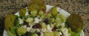 Croutons With Spinach And Vegetables Tortillas