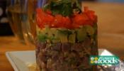 Tuna Ceviche With Avocados, Tomatoes And Plantains 