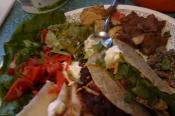 Tuna Taco With Chipotle Sauce For Dinner