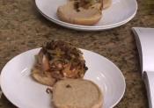 Turkey-blue Cheese Burger
