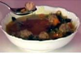 Savory Turkey Meatball Soup