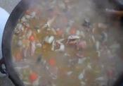 Outdoor Turkey Soup