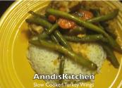 Slow Cooked Turkey Wings With Vegetables