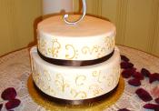 Two Tiered Wedding Cake