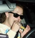 What Britney is eating ?