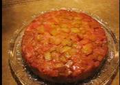 Upside Down Rhubarb Cake
