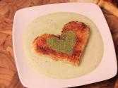 Valentines Day Green Tea Dessert - Matcha Toast