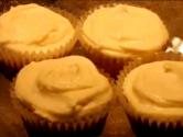 Vanilla Cupcakes With Vanilla Butter Cream Frosting