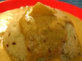 Varai Bhat Ni Shengdanyachi Amti (vrat Ke Chawal With Spicy Peanut Gravy)