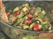 Tempeh Salad With Peanut Sauce