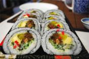 Vegetarian Sushi Roll Part 2  - Assembling