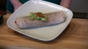 Burrito With Vegetable And Rice Filling