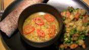 Vegetable Curry And Spiced Dal