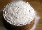 Golden Brown Victoria Sponge Cake With Jam