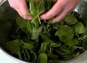 Warm Spinach And Mushroom Salad With Red Wine Vinaigrette
