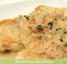 White Wine Thyme Sauce On Chicken