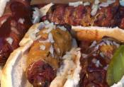 Wrapped Bacon Burger Hot Dog