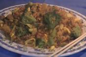 Stir Fried Yellow Rice With Beef And Vegetables