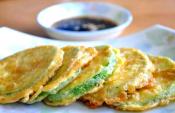 Egg Fried Zucchini Crisps