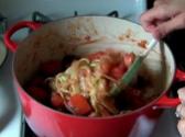 Zucchini Pasta In Tomato Sauce