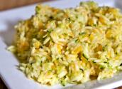 Cheesy Zucchini Rice-- Easy Summer Side Dish 