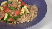 Vegan Sausage With Zucchini 