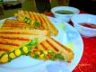 High Fiber Grilled Corn Spinach Sandwich 