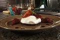 150 Calorie Chocolate Dipped Pavlova with Strawberries 