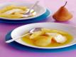 White Wine Poached Pears And Baked Ricotta