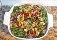 Green Bean, Kidney Bean and Chick Pea Salad