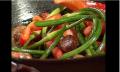 Garlic Scape Saute with Sweet Peppers & Crimini Mushrooms