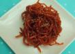 Korean Food: Fried Seasoned Cuttlefish (오징어채 볶음)