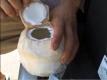 Opening a Young Coconut