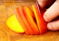 How To Slice A  Ripe Peach