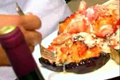 Baked Eggplant with Lobster Stuffing