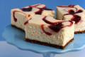 New York Style Strawberry Swirl Cheesecake